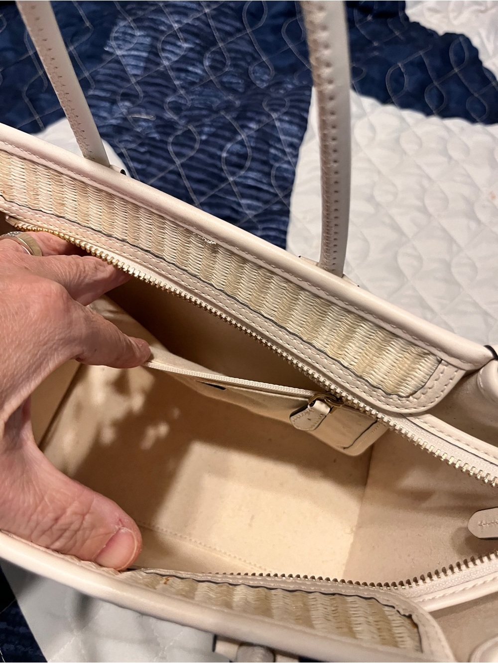 kate spade Tote with Red Ladybug Embroidery - Picture 6 of 11